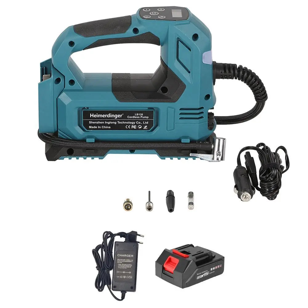 Cordless Electric Air Pump For Car Bicycle Tires Balls Portable Car Tire Inflator Air Compressor For Makita 18V Battery