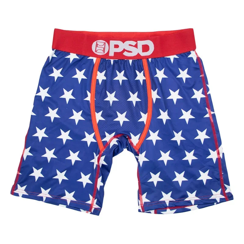 1Pcs Sexy Men Underwear Boxers Men's Panties Lingerie Breathable Printed Male Underpants Plus Size Man Boxer Briefs Mens Trunks