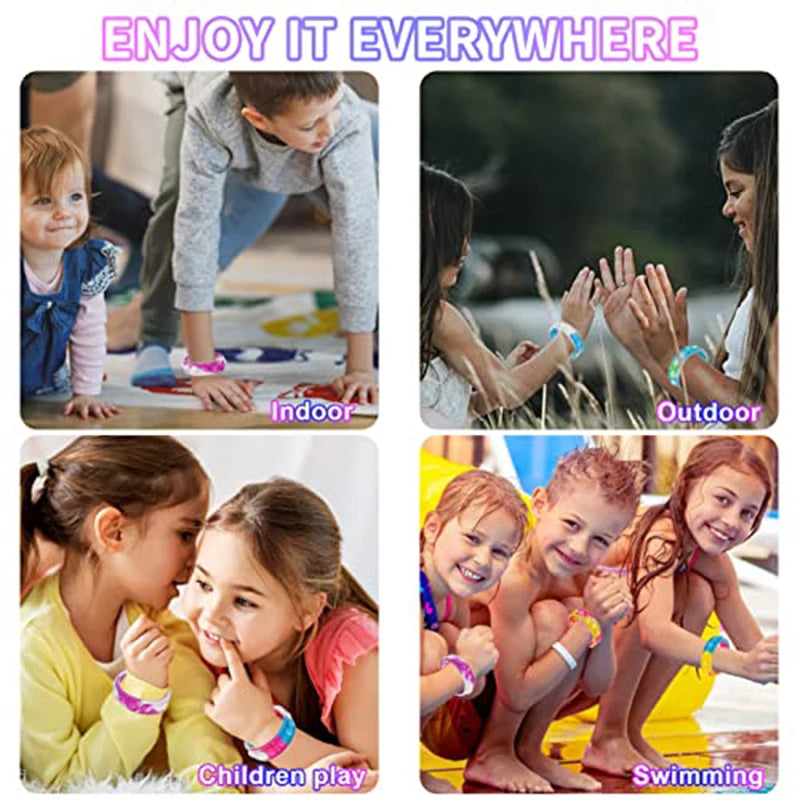 10/20/50PCS Bracelet Fidget Toys Push Stress Relief Bubble Sensory Toys Rainbow Silicone Bracelet Party Favors for Kids Adults