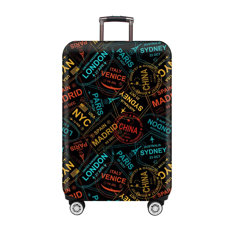 Luggage Cover Stretch Fabric Suitcase Protector Baggage Dust Case Cover Suitable for18-32 Inch Suitcase Case Travel Organizer