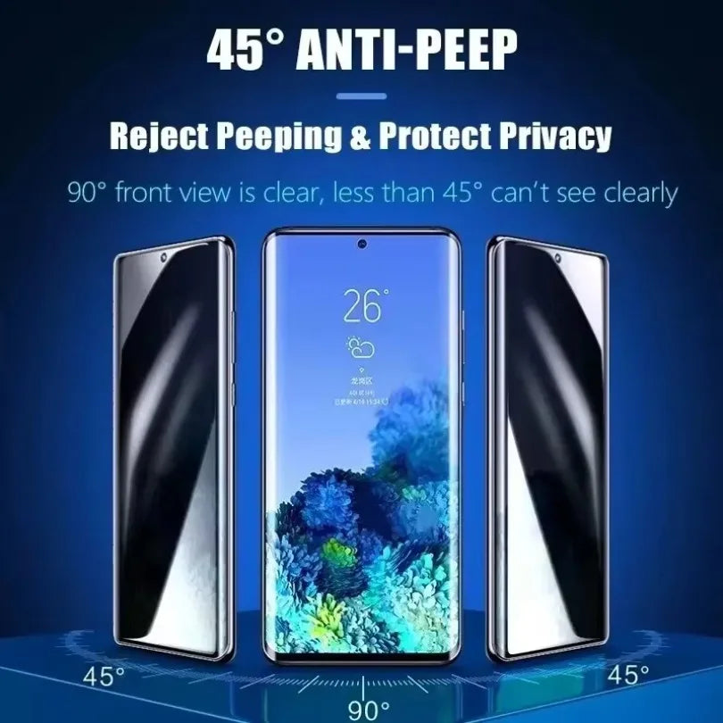4Pcs Anti-Spy Hydrogel Film for Samsung S25 S23 S22 S24 Ultra S20 FE Galaxy Note 20 10 S8 S9 S10 Plus Privacy Screen Protector