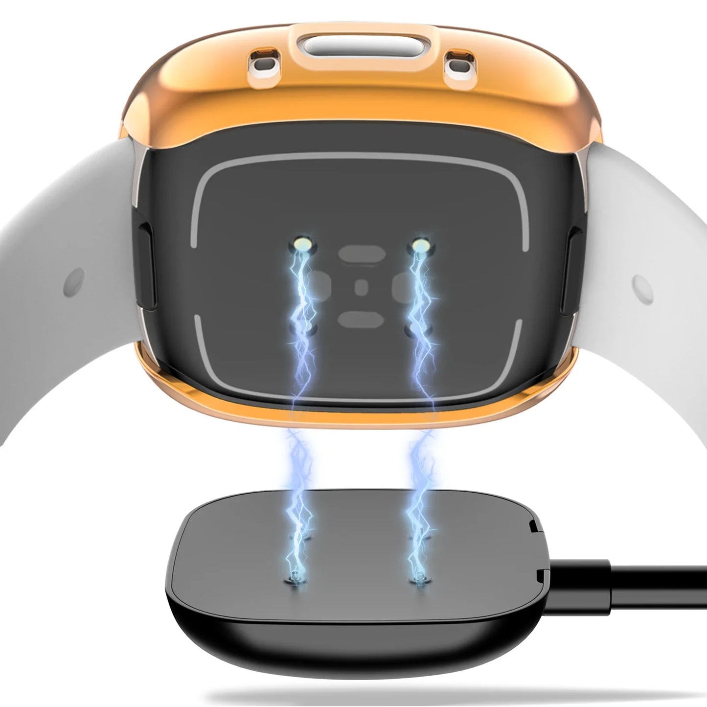 Full Cover Watch Case for Fitbit Versa 2/Versa 3/Versa 4 Screen Protector Case Bumper Cover for Fitbit Sense 2/Sense Protective