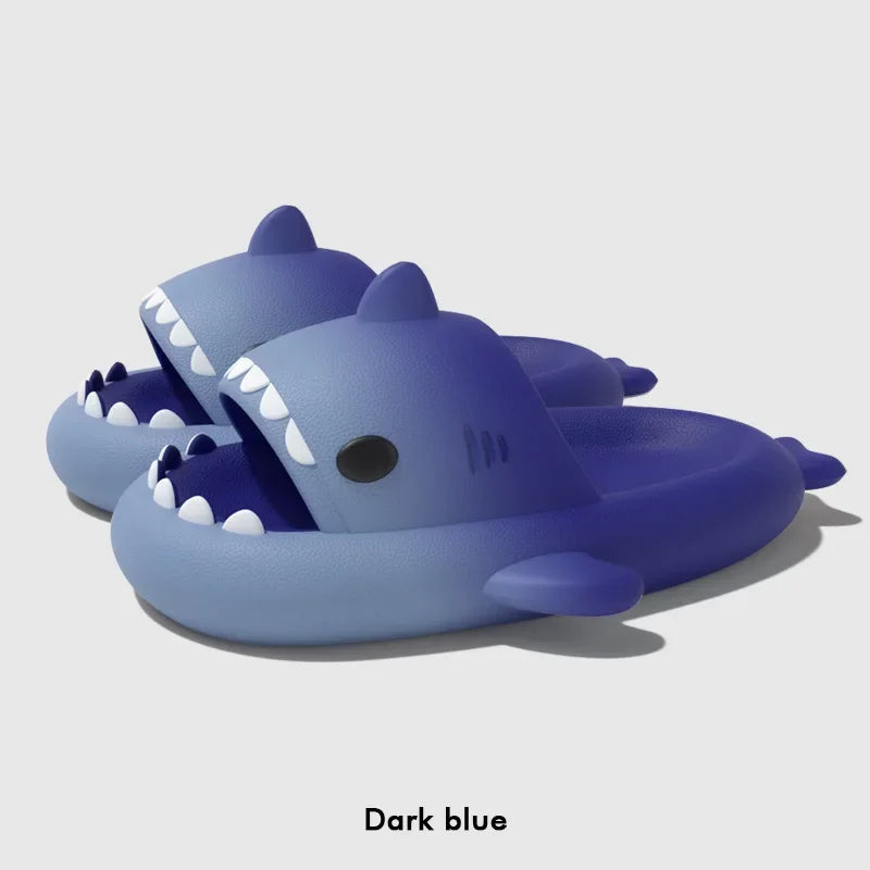 Home Shark Slippers Cloud Women Slides Clapper Summer Beach Indoor Soft Eva Sandal Men Male Non Slip Gradient Shoe Ladies Female