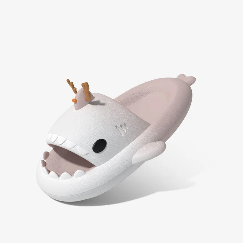 Women Shark Slippers Clapper flip flops House Cloud Platform Slides Summer Beach Sandals Men Male Shoes Fish Dot Cat Female