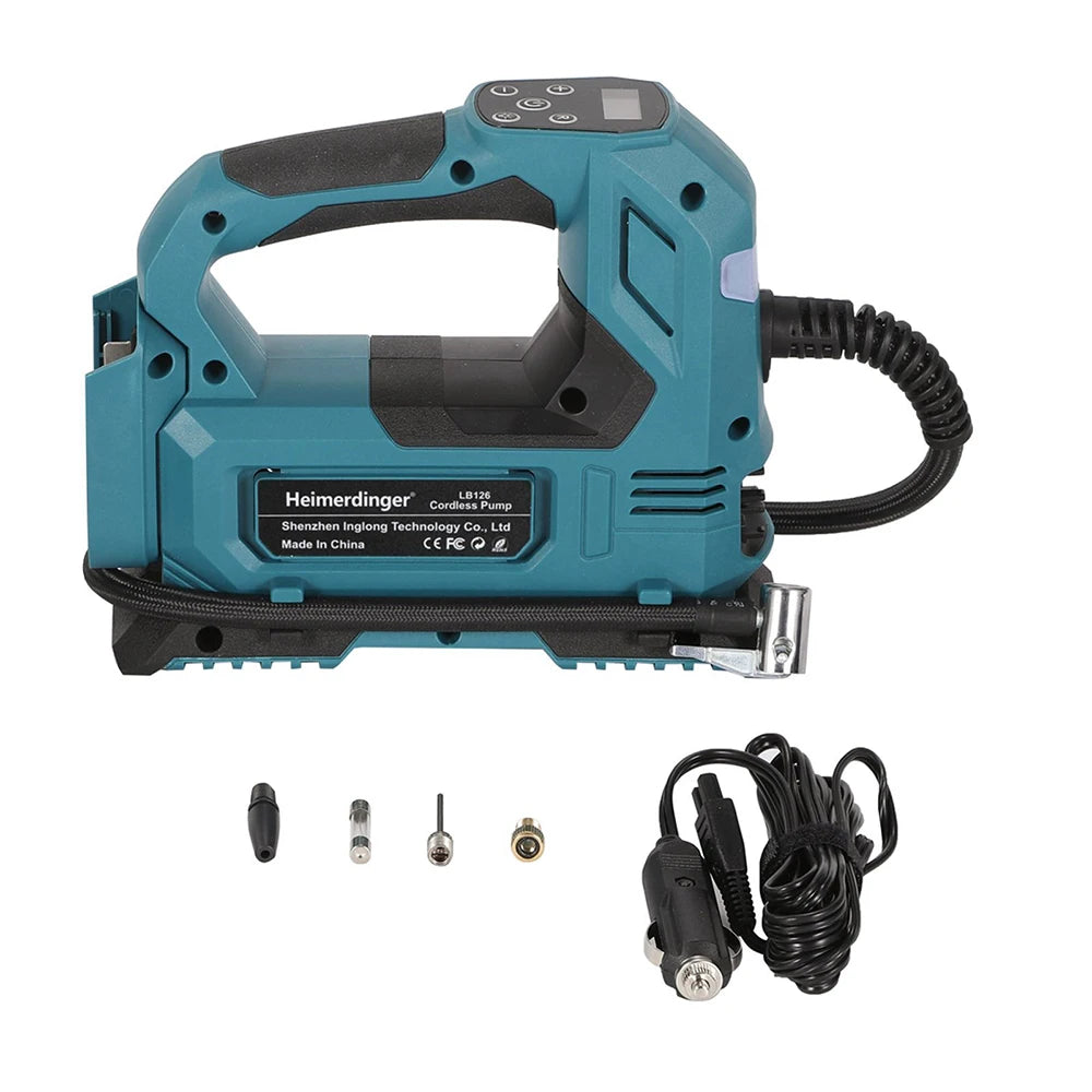 Cordless Electric Air Pump For Car Bicycle Tires Balls Portable Car Tire Inflator Air Compressor For Makita 18V Battery