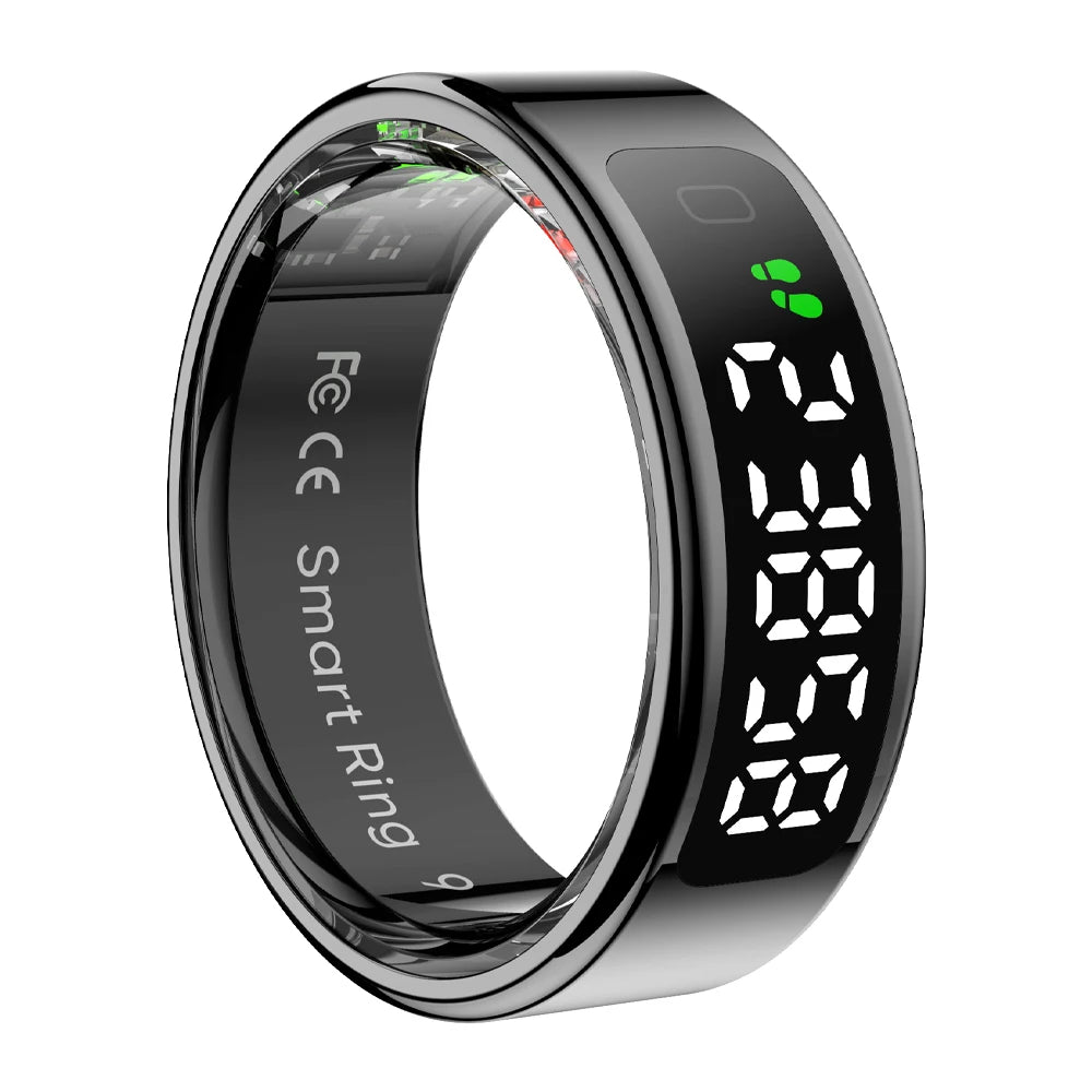 COLMI R12 Smart Ring with Display Screen and Touch, Health Manager, Wireless Charging, 5 ATM Waterproof For Men Women