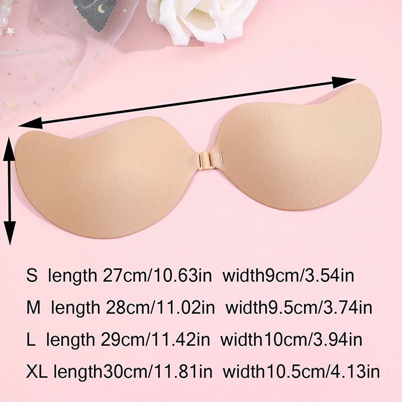 1 Piece Invisible Stick-On Lift Bra, Strapless & Seamless Push Up Anti-convex Bra, Women's Lingerie & Underwear Accessories
