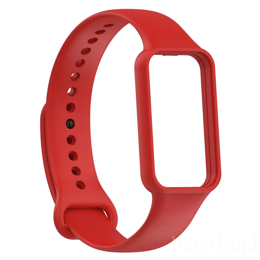 Fashion Silicone WatchStrap For Huami Amazfit Band 7 SmartWatch Band Bracelet Soprt Wristband For Amazfit band7 Strap Buckle new