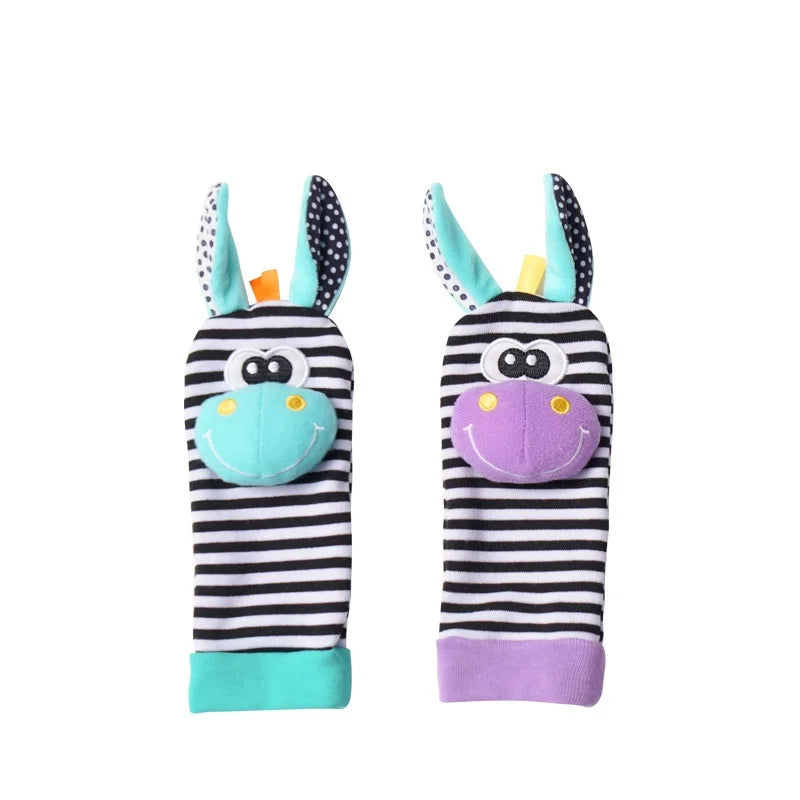 Baby Toys Baby Rattle Toys 0 12 Months Stuffed Animal Socks Wrist Strap Rattle Newborn Foot Sock Bug Wrist Strap Baby Socks