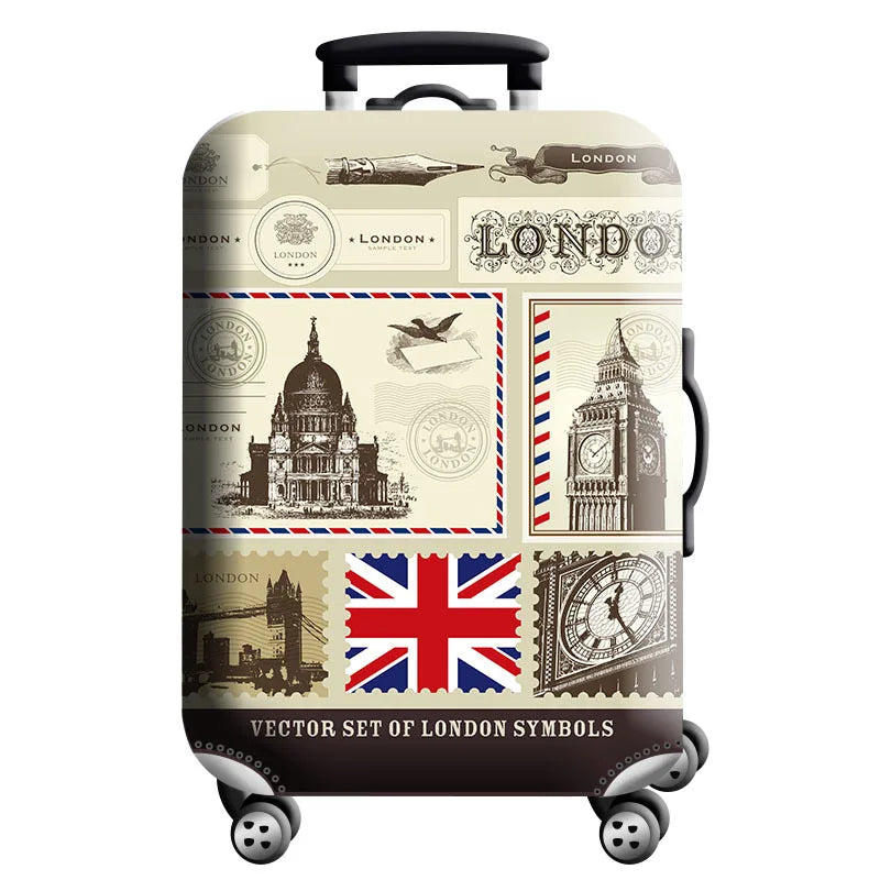 Luggage Cover Stretch Fabric Suitcase Protector Baggage Dust Case Cover Suitable for18-32 Inch Suitcase Case Travel Organizer