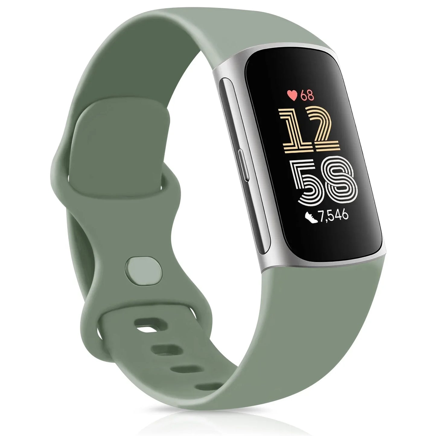 Smartwatch Band for Fitbit Charge 5 6 Strap Adjustable Watchband for Fitbit Charge 5/Charge 6 Correa Wistband Replacement Bands