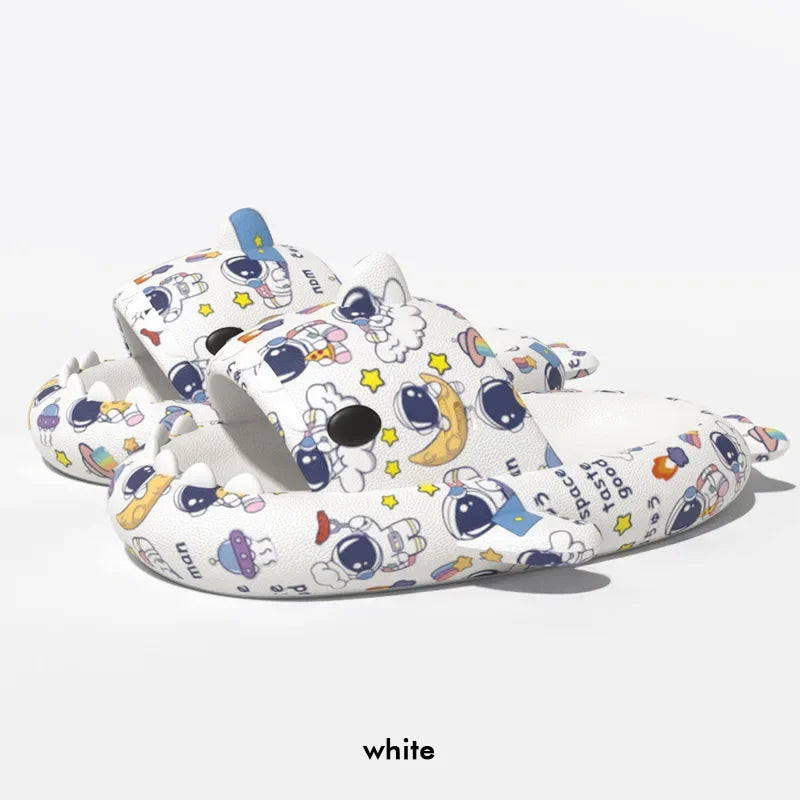 Home Shark Slippers Cloud Women Slides Clapper Summer Beach Indoor Soft Eva Sandal Men Male Non Slip Gradient Shoe Ladies Female