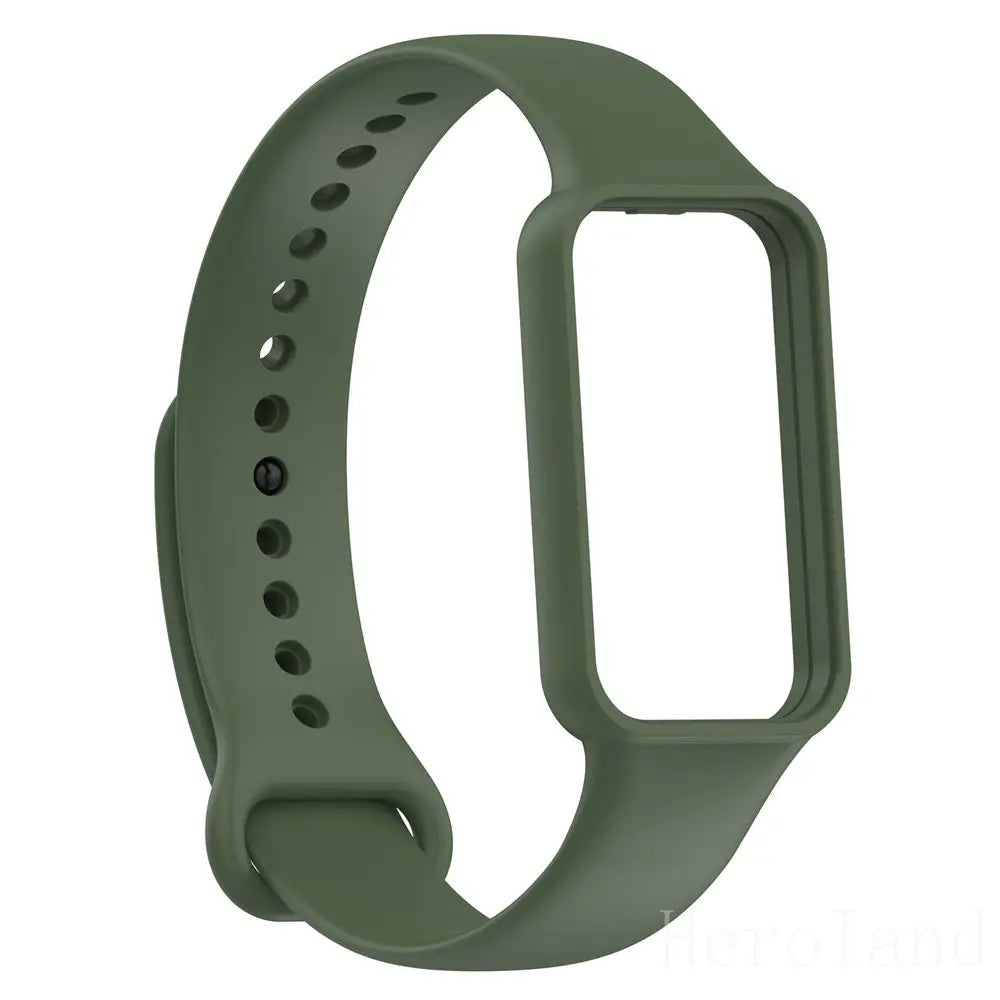Fashion Silicone WatchStrap For Huami Amazfit Band 7 SmartWatch Band Bracelet Soprt Wristband For Amazfit band7 Strap Buckle new