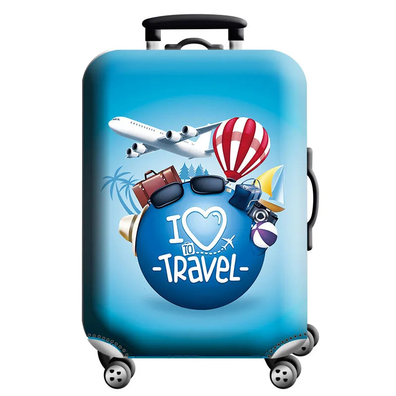 Luggage Cover Stretch Fabric Suitcase Protector Baggage Dust Case Cover Suitable for18-32 Inch Suitcase Case Travel Organizer