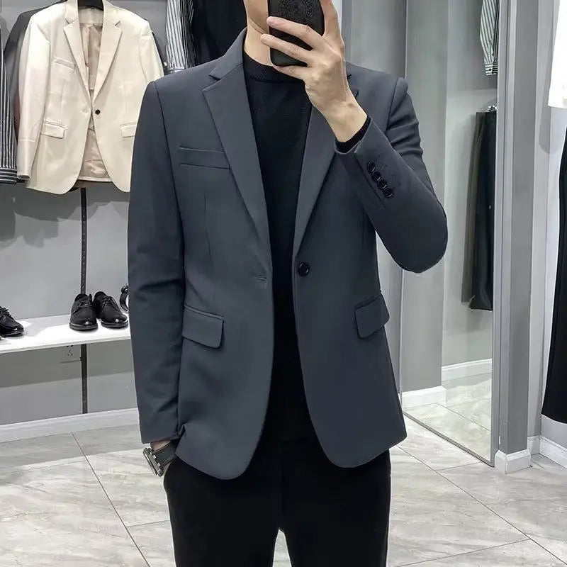 Dress Business Men's Suit Jackets Plus Big Size Oversize Coat Black Vintage Summer Classic Fashion 2024 Male Blazer New in Suits