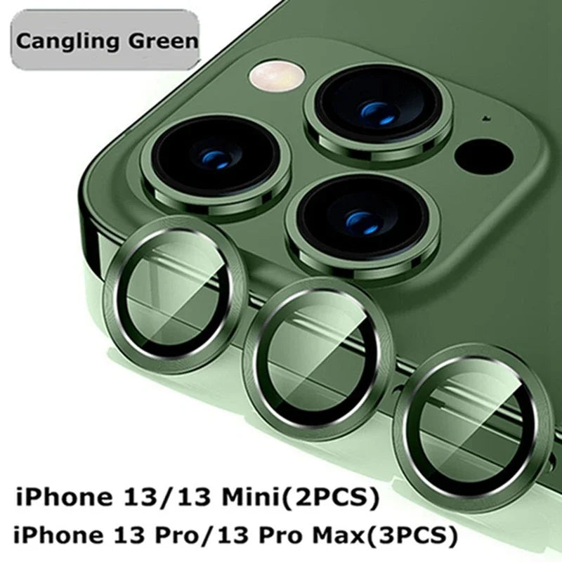 3-2PCS Camera Lens Protector For iPhone 17 Pro Max 17Pro 17Air Metal Ring Protector Glass For iPhone 14 15 16 ProMax Camera Lens