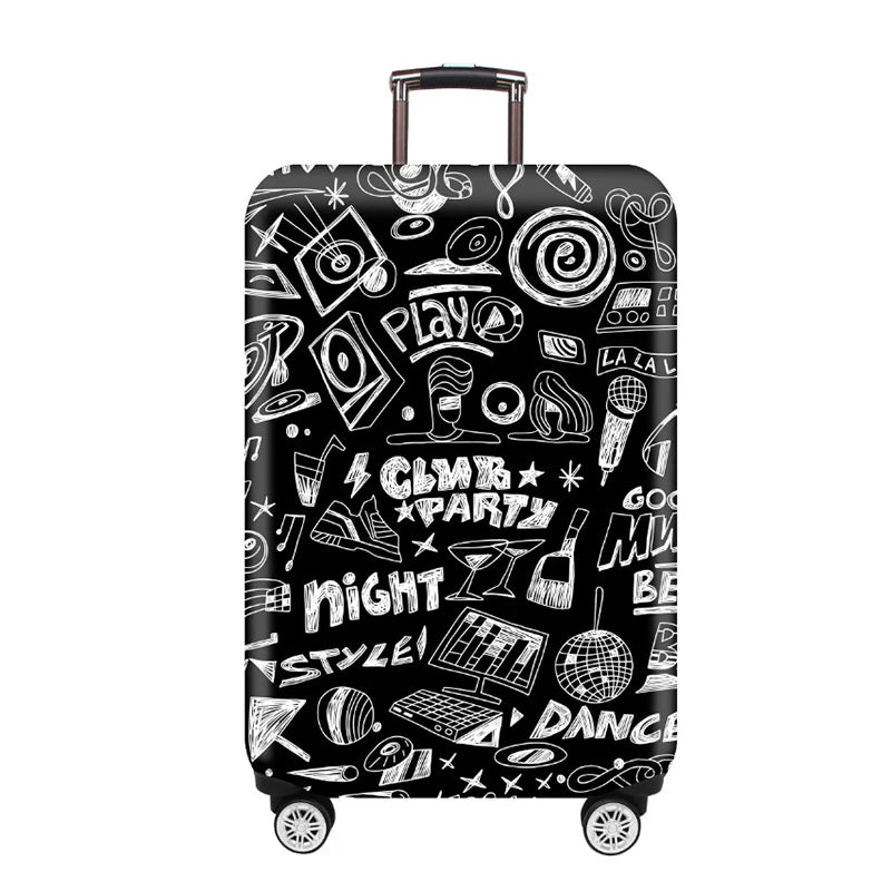 Luggage Cover Stretch Fabric Suitcase Protector Baggage Dust Case Cover Suitable for18-32 Inch Suitcase Case Travel Organizer