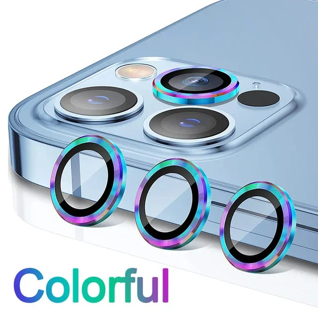 3-2PCS Camera Lens Protector For iPhone 17 Pro Max 17Pro 17Air Metal Ring Protector Glass For iPhone 14 15 16 ProMax Camera Lens