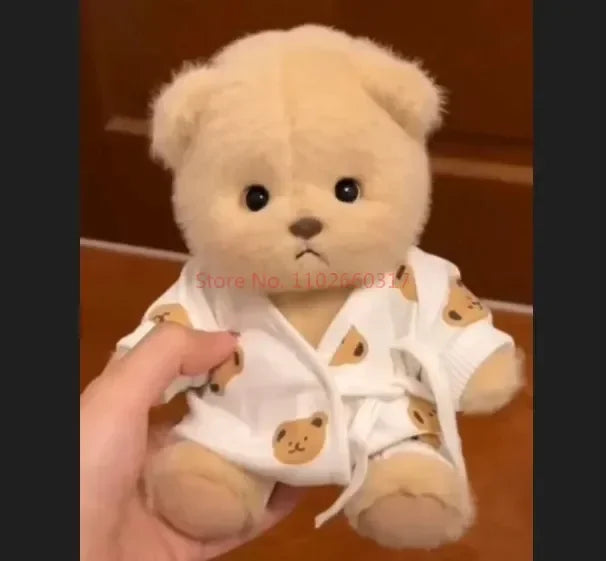 Clothes For 30cm Plush Toys Kawaii Plush Bear Doll Clothing Soft Bear White Brown Comfortable Cute Teddy Bear Kids Gift