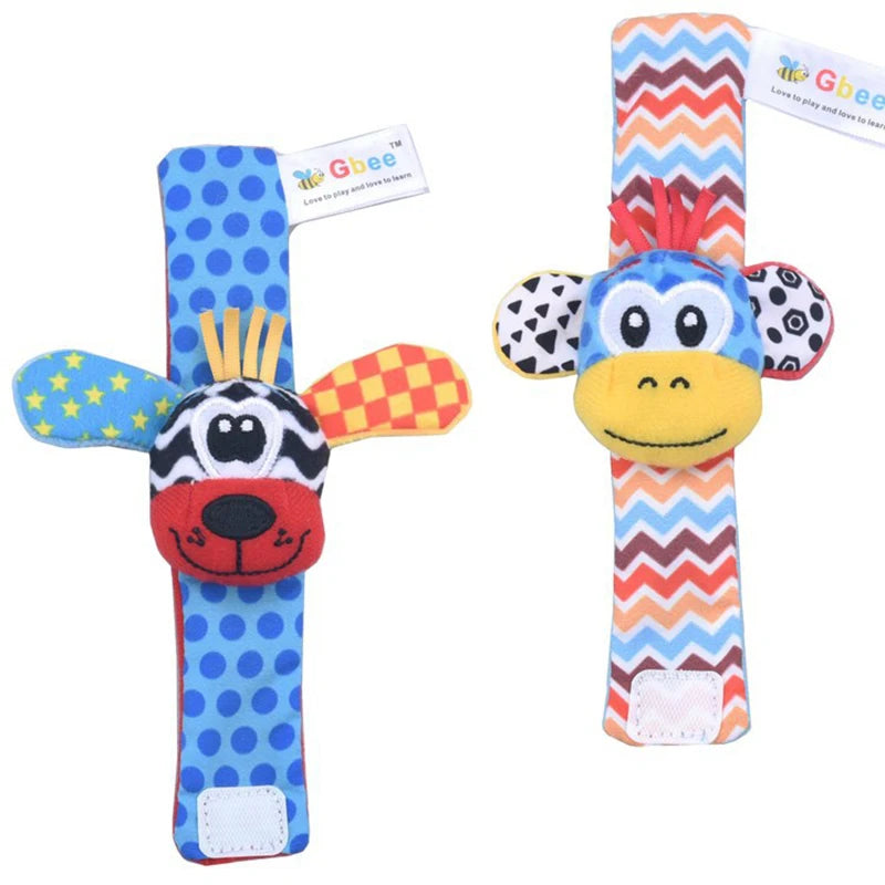 Baby Toys Baby Rattle Toys 0 12 Months Stuffed Animal Socks Wrist Strap Rattle Newborn Foot Sock Bug Wrist Strap Baby Socks