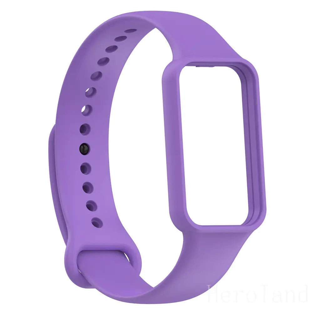 Fashion Silicone WatchStrap For Huami Amazfit Band 7 SmartWatch Band Bracelet Soprt Wristband For Amazfit band7 Strap Buckle new