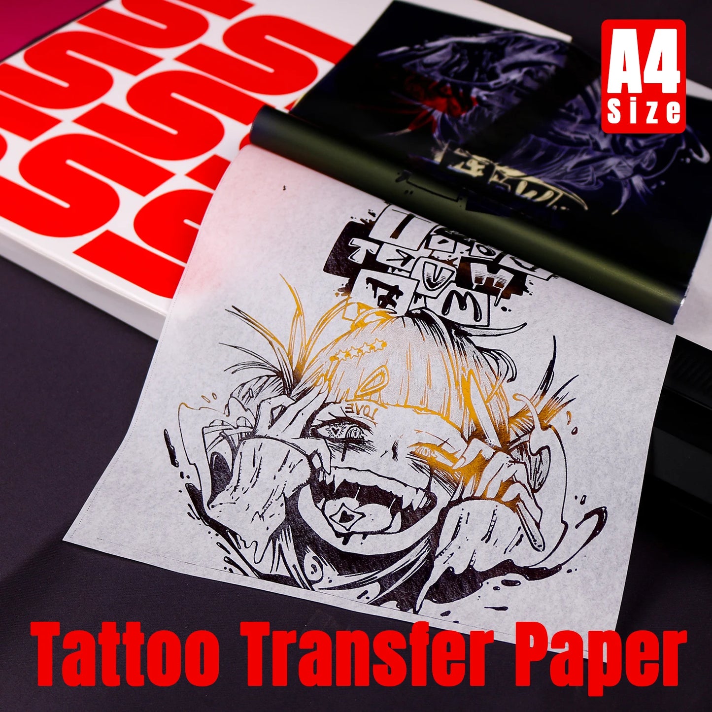 JC TATTOO A4 Size Tattoo Transfer Paper Tattoo Stencil Paper Copy Paper Thermal Paper for Tattoo Transfer Machine Accessorie