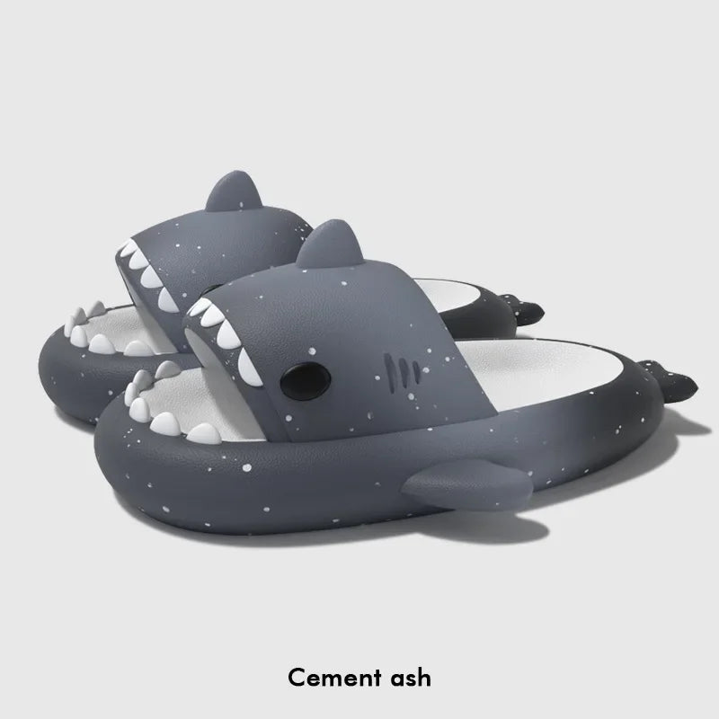 Home Shark Slippers Cloud Women Slides Clapper Summer Beach Indoor Soft Eva Sandal Men Male Non Slip Gradient Shoe Ladies Female