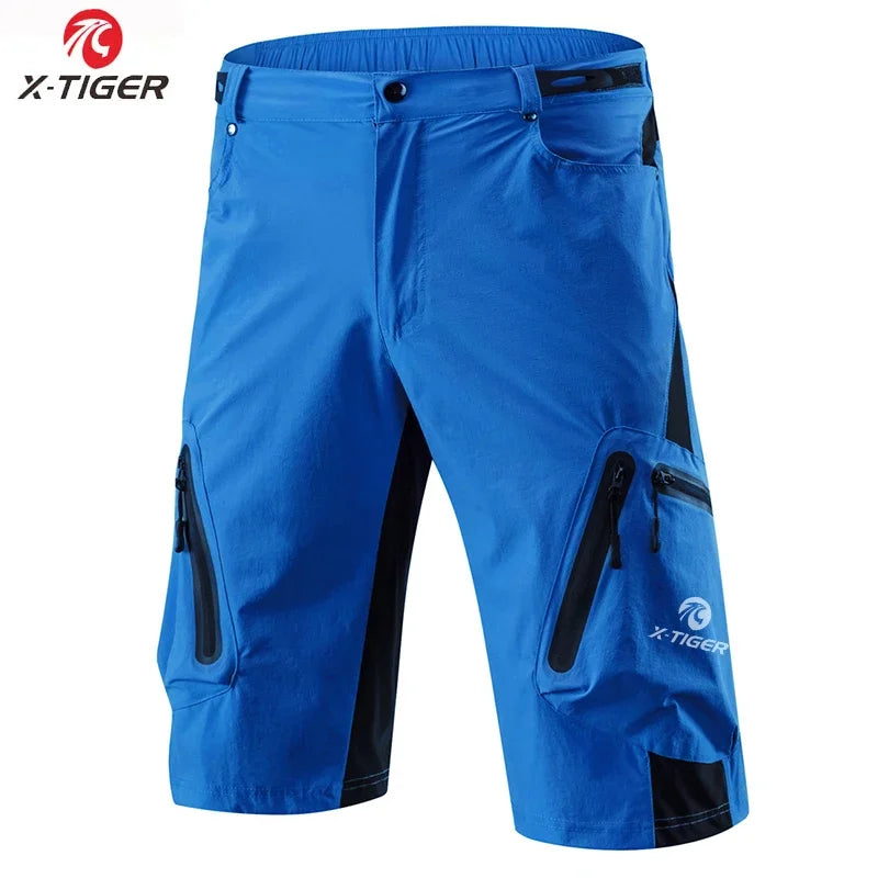 X-TIGER Mountain Bike Shorts Men's Summer Bicycle MTB Shorts Loose Fit Lightweight Outdoor Sports MTB Cycling Shorts
