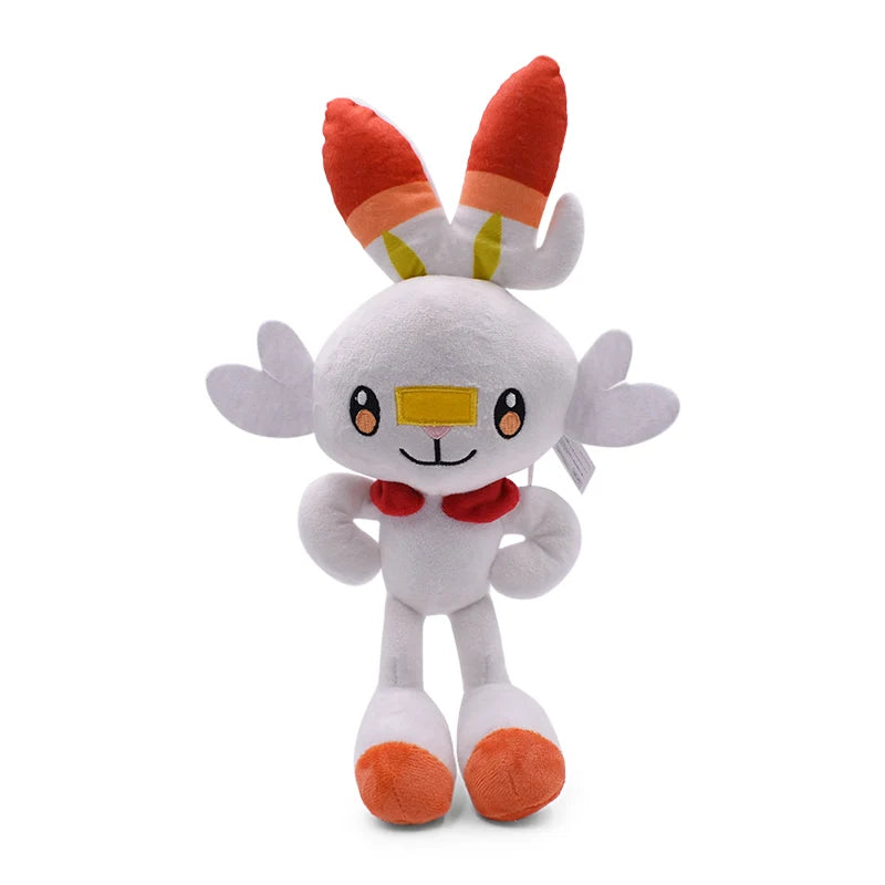 Scorbunny Evolution Raboot Plush Toys Stuffed Doll Throw Pillow  Home Decoration Kawaii Rabbit Christmas Gift for Kids Friends