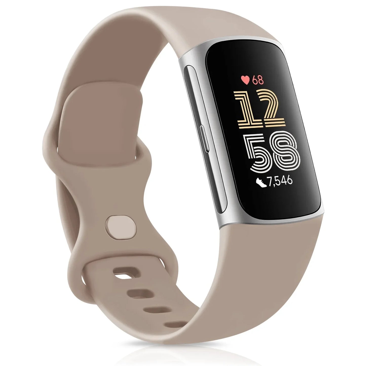 Smartwatch Band for Fitbit Charge 5 6 Strap Adjustable Watchband for Fitbit Charge 5/Charge 6 Correa Wistband Replacement Bands