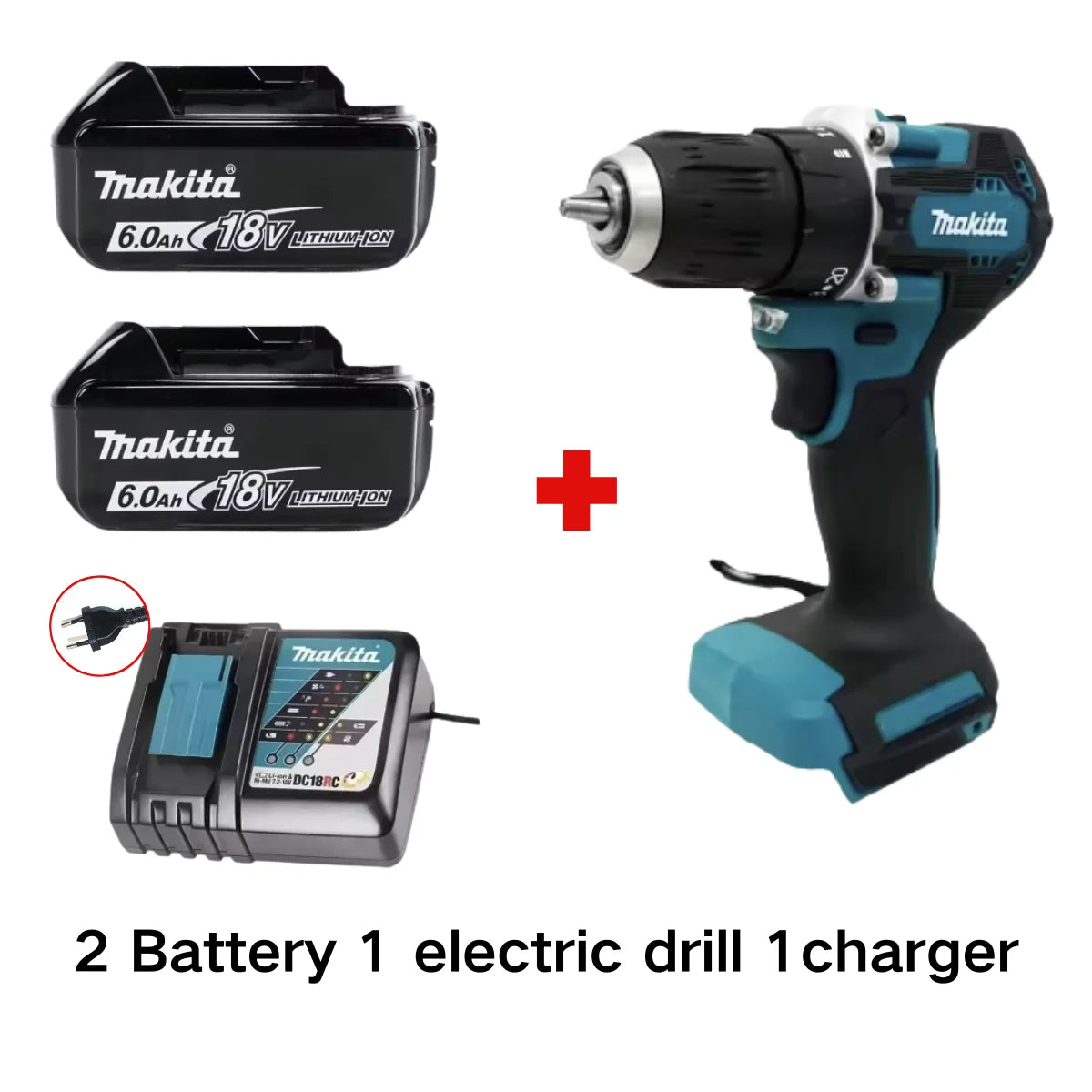 Makita DDF487 10mm brushless 18V lithium rechargeable impact drill household hand drill high torque electric screwdriver