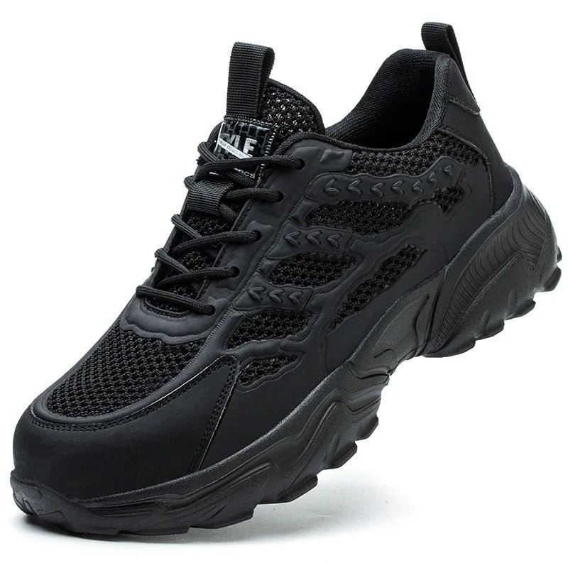 summer safety sneakers white safety work shoes for men work breathable shoes comfortable woman safety shoes plastic toe cap boot