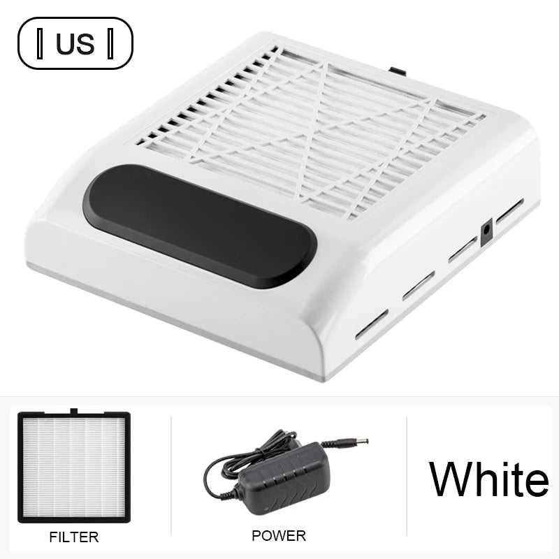 Nail Dust Collector Manicure Machine Tools Strong Power Nail Vacuum Cleaner With Remove Filter Nail Extractor Fan Nail Art Tool