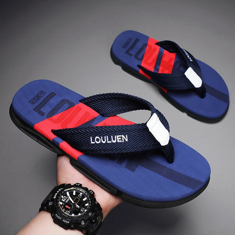 Men's Flip Flops Men Home Slippers Casual Beach Shoes Size 39-45