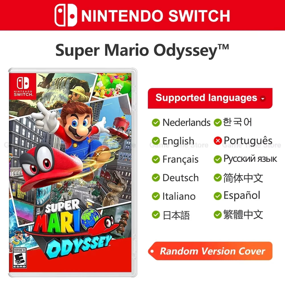 Super Mario Nintendo Switch Games Mario Bros Wonder Kart 8 RPG Mario Strikers Odyssey 3D World Fury U Deluxe Party Superstars