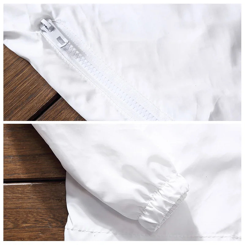 S-7XL Windproof Quick Dry Coat Ultra-Light Waterproof Jacket Men Women UV Outwear Camping Hiking Cycling Running Sport Rain Coat