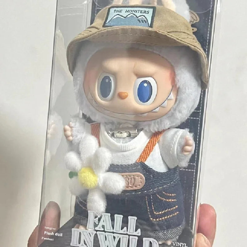 Labubu1: 1 Copy Fall In Wild Series Lisa Same The Monsters 17cm Labubu Rag Vinyl Plush Doll Tide Play Pendant Gift Available In