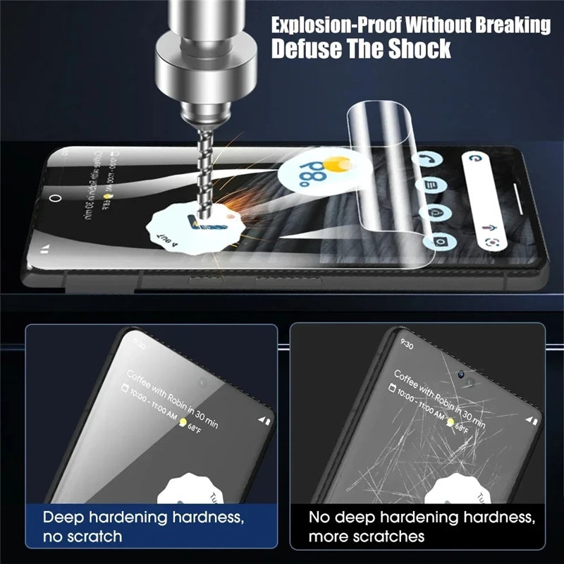 5PCS Hydrogel Film For Google Pixel 10 9 Pro XL 9A 8 7 Pro 8A Screen Protector For Google Pixel 7A 6A 6 Pro 5 5A 4A 4 XL Cover