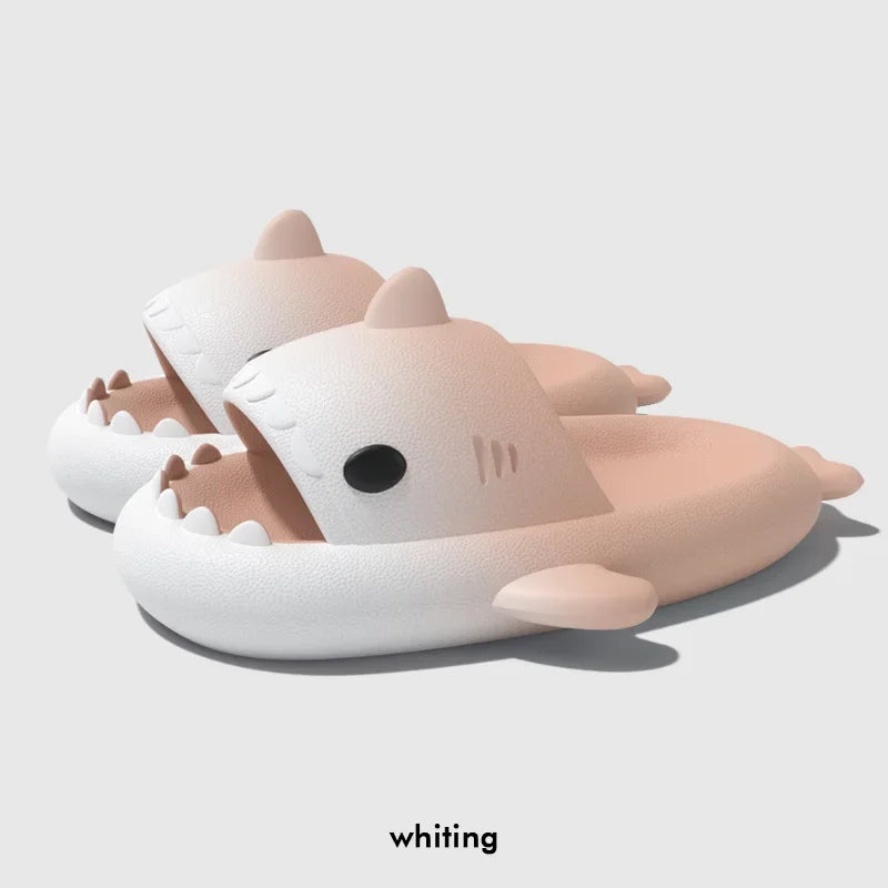 Home Shark Slippers Cloud Women Slides Clapper Summer Beach Indoor Soft Eva Sandal Men Male Non Slip Gradient Shoe Ladies Female