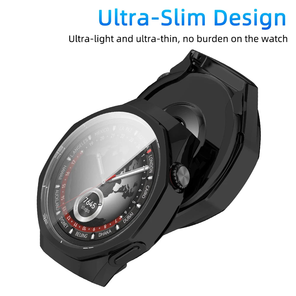 TPU Case for Huawei Watch GT 5/GT5 Pro 41/42/46mm - All-Around Protective Cover Screen Protector Anti-scratch Shell Accessories