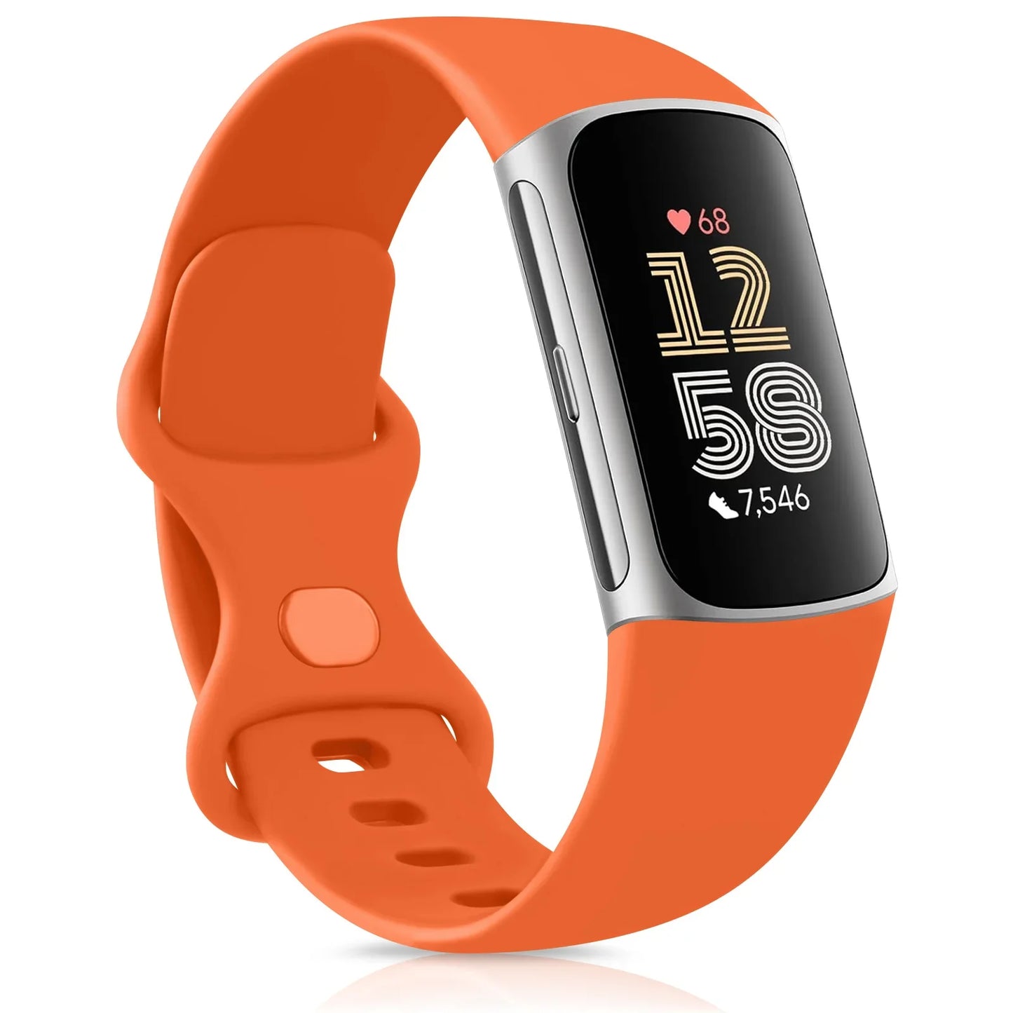 Smartwatch Band for Fitbit Charge 5 6 Strap Adjustable Watchband for Fitbit Charge 5/Charge 6 Correa Wistband Replacement Bands