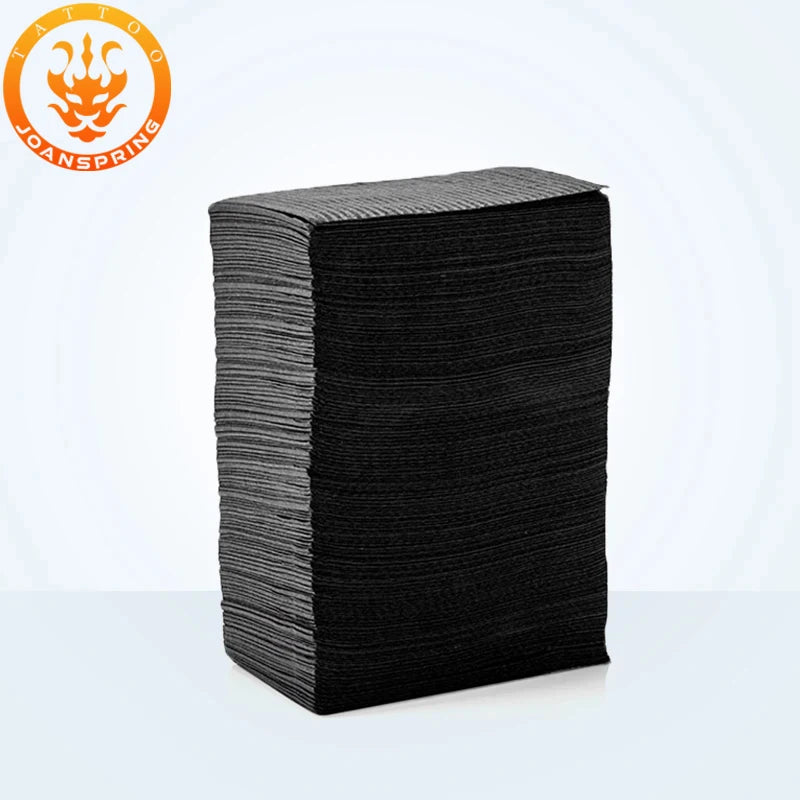 Black Disposable Tattoo Tablecloth Absorbent Tattoo Cloth Towel Cleaning Pad Medical Paper Beauty Tattoo Accessories