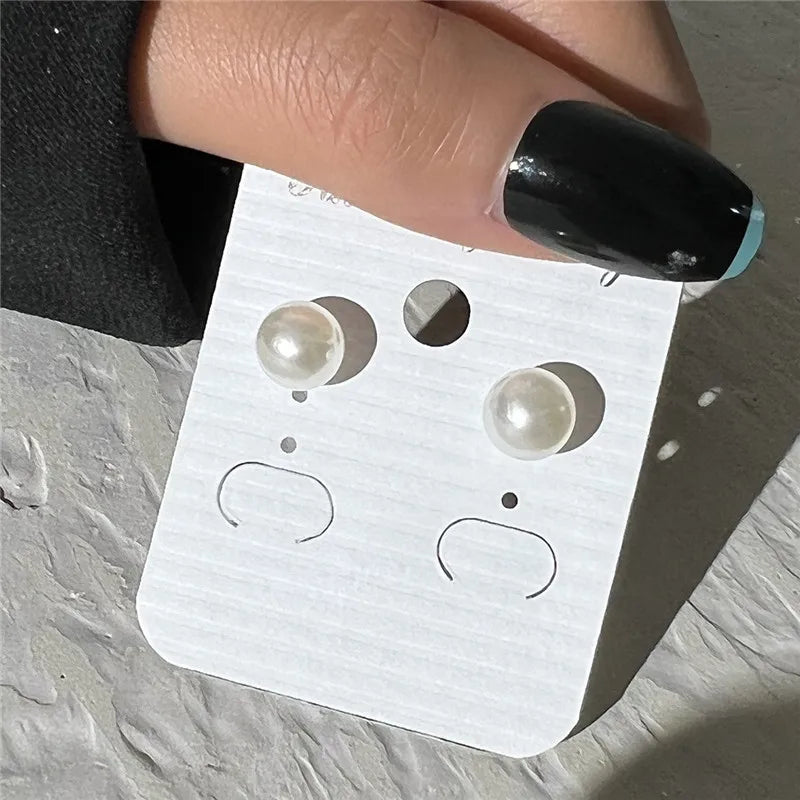 LETAPI 12 pairs/set Female Pearl Earrings Set For Women Bohemian Geometric Stud Earrings for Women Fashion Jewelry Gifts