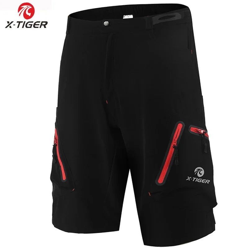 X-TIGER Mountain Bike Shorts Men's Summer Bicycle MTB Shorts Loose Fit Lightweight Outdoor Sports MTB Cycling Shorts
