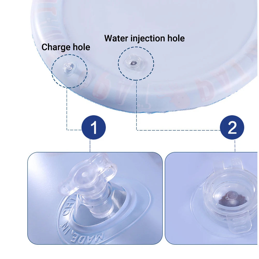 Cat Playing Water Mat Sensory Water Play Mat For Cat Pvc Ocean Fish Crawling Induction Cat Playing Water Mat Interactive Cat Toy