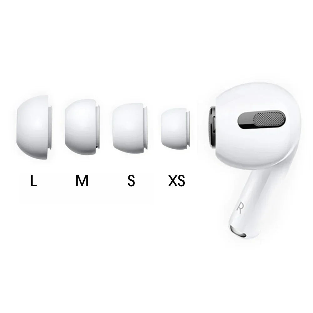 Replacement Eartips For AirPods Pro 1st 2nd Ear Tips Buds Silicone Rubber Eartips Earbuds Cap Gel Accessories XS/S/M/L White
