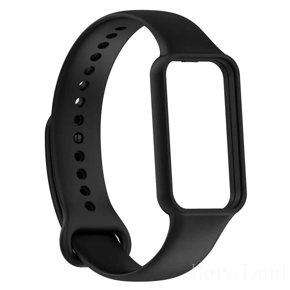 Fashion Silicone WatchStrap For Huami Amazfit Band 7 SmartWatch Band Bracelet Soprt Wristband For Amazfit band7 Strap Buckle new