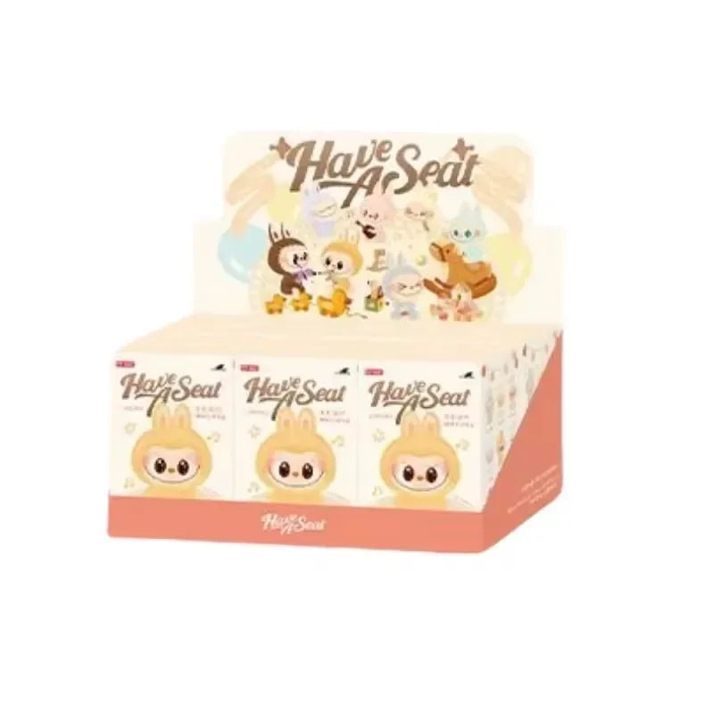 In Stock Genuine Blind Box The Monsters Labubu Sit-Down Party Series Vinyl Doll Pendant Collection Decoration Girlfriend Gift