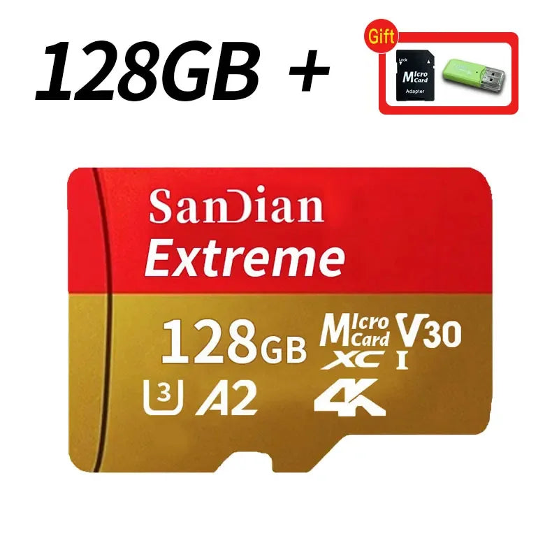 Original Flash Card 512GB Memory Card Large Capacity Micro TF Card 128GB 256GB High Speed SD Cards for PC/Phone/Camera/Mac