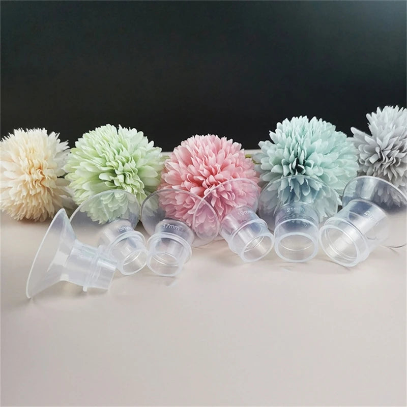 Silicone Flange Inserts for Breast Pumps Electric Breast Pumps Shield Nipple Tunnel Narrow Connector Feeding Essential